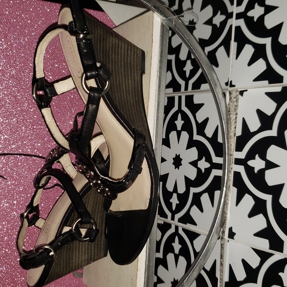 COACH Harper Wedge Heels size 8.5 - Picture 7 of 7